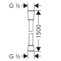 Душевой шланг Lemark LE8026P-White Белый
