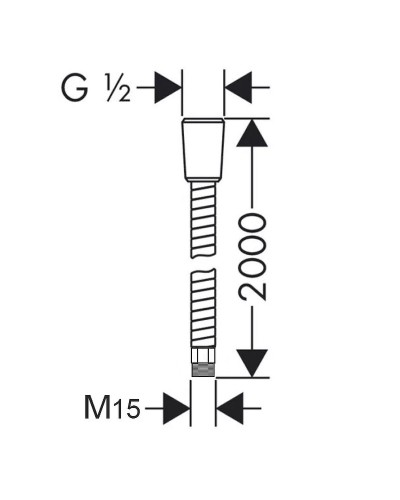 Душевой шланг Lemark LE8063S Хром