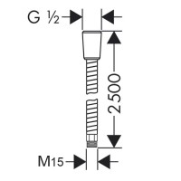 Душевой шланг Lemark LE8064S Хром