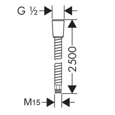 Душевой шланг Lemark LE8064S Хром