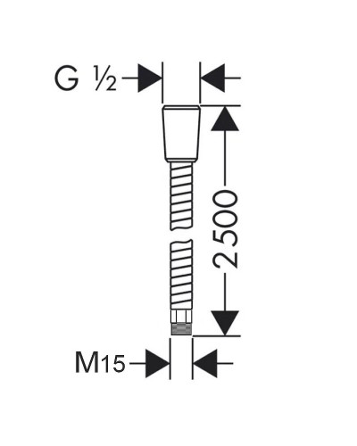 Душевой шланг Lemark LE8064S Хром