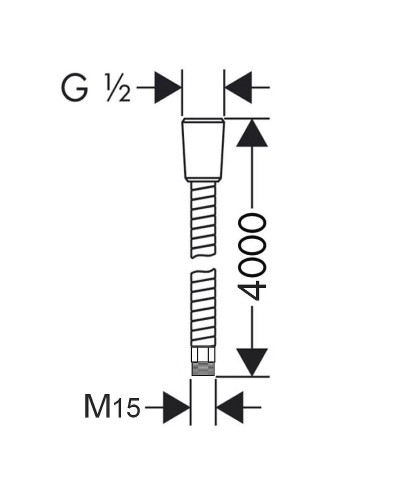 Душевой шланг Lemark LE8066S Нержавеющая сталь