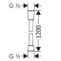Душевой шланг Excellent Round Silver AREX.SHS.R120SL Хром