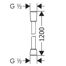 Душевой шланг Excellent Round Silver AREX.SHS.R120SL Хром