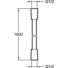 Душевой шланг Jacob Delafon E75206-CP Хром