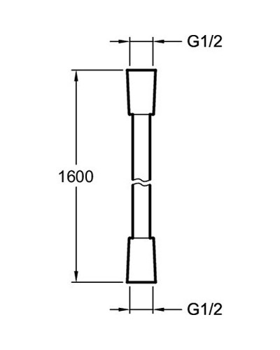 Душевой шланг Jacob Delafon E75206-CP Хром