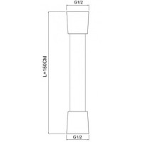 Душевой шланг Aquanet AF000-05B 261834 Черный матовый