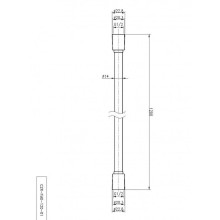 Душевой шланг Cezares CZR-FMD-120-NOP Черный матовый