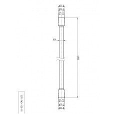 Душевой шланг Cezares CZR-FMD-120-NOP Черный матовый