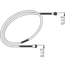 Душевой шланг 150 см Oras 241104