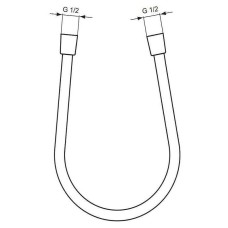 Душевой шланг Ideal Standard Ideal Rain A3306XG Silk Black