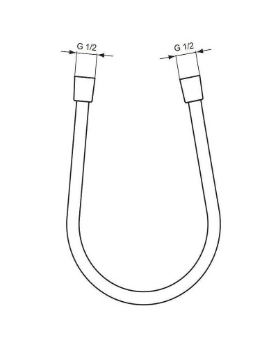 Душевой шланг Ideal Standard Ideal Rain A3306XG Silk Black