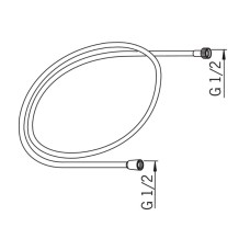 Душевой шланг 175 см Oras 241017