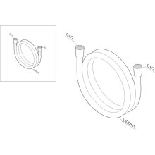 Душевой шланг AM.PM 150 F0415100 Хром