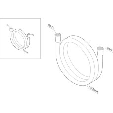 Душевой шланг AM.PM 150 F0415122 Черный