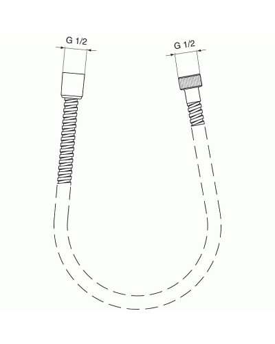 Душевой шланг Ideal Standard Ideal Rain A2428AA Хром