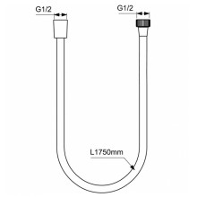 Душевой шланг Ideal Standard Ideal Rain A4109XG Черный шелк