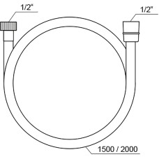 Душевой шланг Ravak SatinFlex X07P568 Черный матовый