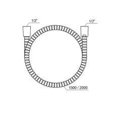 Душевой шланг Ravak 915.02 X07P341 Хром