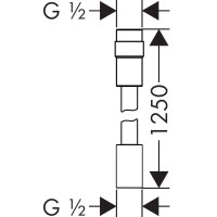 Душевой шланг 125 см Axor 28127000