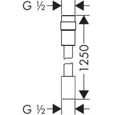 Душевой шланг 125 см Axor 28127000