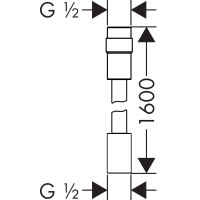 Душевой шланг 160 см Axor 28128000