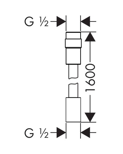 Душевой шланг 160 см Axor 28128000