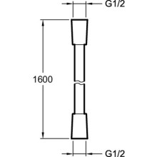 Душевой шланг титан 160 см Jacob Delafon Aparu E75206-TT