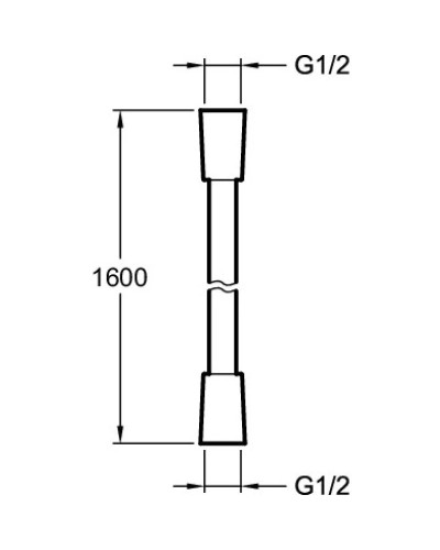Душевой шланг титан 160 см Jacob Delafon Aparu E75206-TT