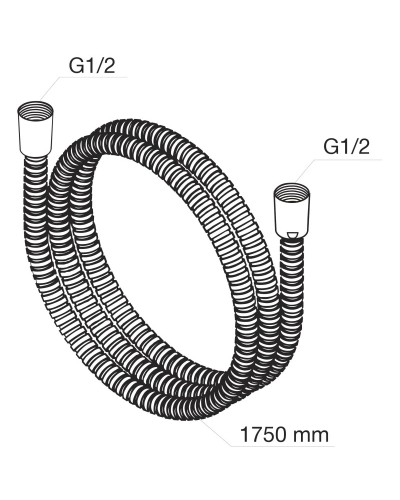 Душевой шланг 175 см Damixa 760400264
