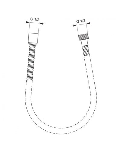 Душевой шланг 150 см Ideal Standard IdealRain A2400AA