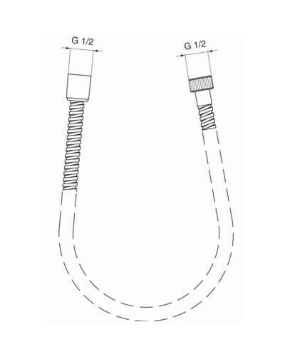Душевой шланг 180 см Ideal Standard IdealRain A2427AA