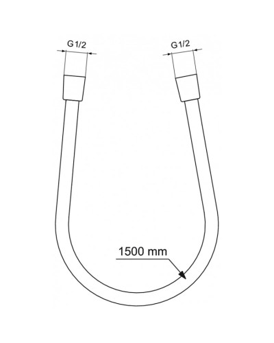 Душевой шланг 150 см Ideal Standard IdealRain BE150AA