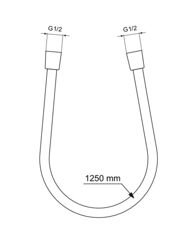 Душевой шланг 125 см Ideal Standard IdealRain BE125A2