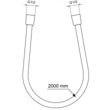 Душевой шланг 200 см Ideal Standard IdealRain BE200AA