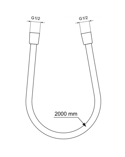 Душевой шланг 200 см Ideal Standard IdealRain BE200AA