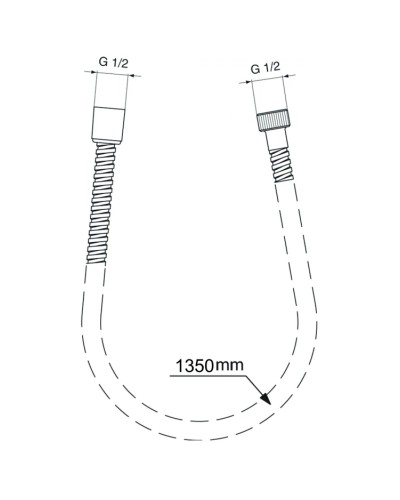 Душевой шланг 135 см Ideal Standard IdealRain BG135AA