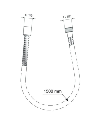 Душевой шланг 150 см Ideal Standard IdealRain BF150AA