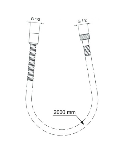 Душевой шланг 200 см Ideal Standard IdealRain BF200AA