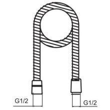 Душевой шланг 150 см Caprigo 99-515-vot