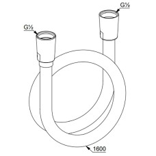 Душевой шланг Kludi Logo 6105605-00 Хром