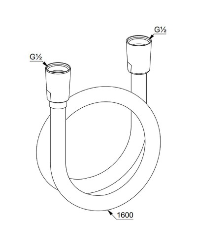 Душевой шланг Kludi Supra 6107291-00 Белый Хром