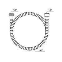 Душевой шланг Ravak 911.00 X07P006 Хром