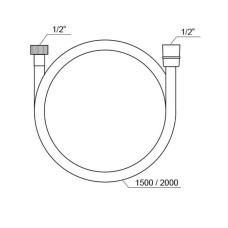 Душевой шланг Ravak SatinFlex 913.02 X07P337 Хром