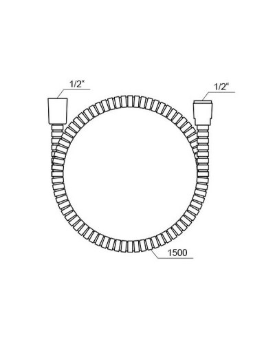 Душевой шланг Ravak 912.50 X07P065 Хром