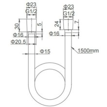 Душевой шланг 150 см Caprigo Don 98-515-BRG
