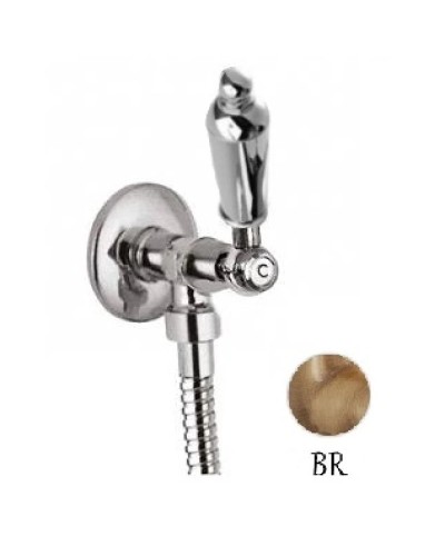 Подключение для душевого шланга бронза, ручка металл Cezares First FIRST-VL-02-M