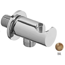 Шланговое подключение с держателем ручного душа бронза Cezares CZR-AI4-02