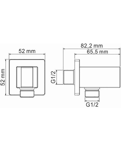Шланговое подключение WasserKRAFT Exter A109 Светлая бронза