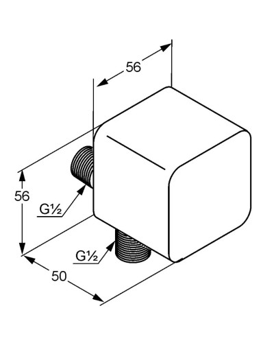 Шланговое подключение Kludi A-QA 6554005-00